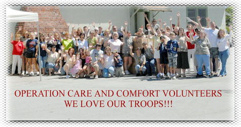 Operation: Care and Comfort - We Love Our Troops!